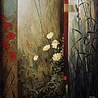Don Li-leger Famous Paintings - Rainforest Poppies
